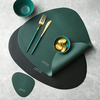 PU Leather Water-proof Table Mat Tableware Pad Placemat Heat Insulation Non-slip Placemats Bowl Coaster Bar Restaurant Decor
PU Leather Water-proof Table Mat Tableware Pad Placemat Heat Insulation Non-slip Placemats Bowl Coaster Bar Restaurant Decor