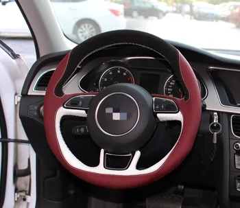 OLPAY Fashion Style White Wine Red Leather Car Steering Wheel Cover for Audi A3 A4 A5 A6 A7 Allroad RS 7 S6 S7 2013-2018
OLPAY Fashion Style White Wine Red Leather Car Steering Wheel Cover for Audi A3 A4 A5 A6 A7 Allroad RS 7 S6 S7 2013-2018