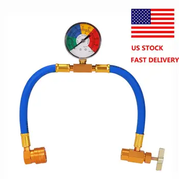 Car Air Conditioning Refrigerant Charging Hose With Gauge For Auto 1/2 Thread For American And Europe
Car Air Conditioning Refrigerant Charging Hose With Gauge For Auto 1/2 Thread For American And Europe