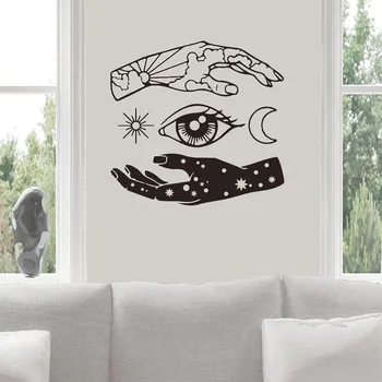 Abstract Art Hand Moon Sun Eye Star Wall Decal Wallpaper For Living Room Home Decoration Wall Sticker Bedroom Vinyl ph471
Abstract Art Hand Moon Sun Eye Star Wall Decal Wallpaper For Living Room Home Decoration Wall Sticker Bedroom Vinyl ph471