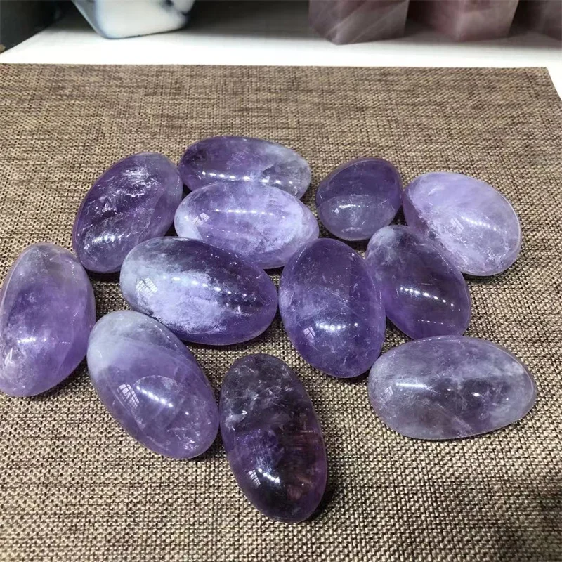 Natural Gemstones Amethyst Palm Stones Quartz Crystal Massage Healing Decoration 
Natural Gemstones Amethyst Palm Stones Quartz Crystal Massage Healing Decoration
