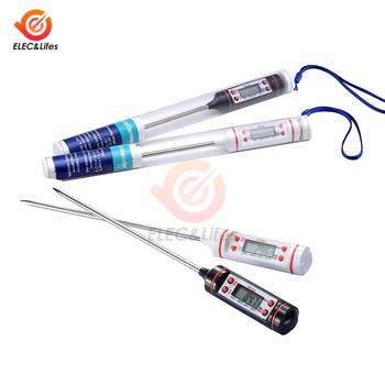 Electronic Mini Digital Thermometer Pen Instruments BBQ Meat Food Safe Probe Kitchen Cooking Weather Station Temperature Sensor
Electronic Mini Digital Thermometer Pen Instruments BBQ Meat Food Safe Probe Kitchen Cooking Weather Station Temperature Sensor