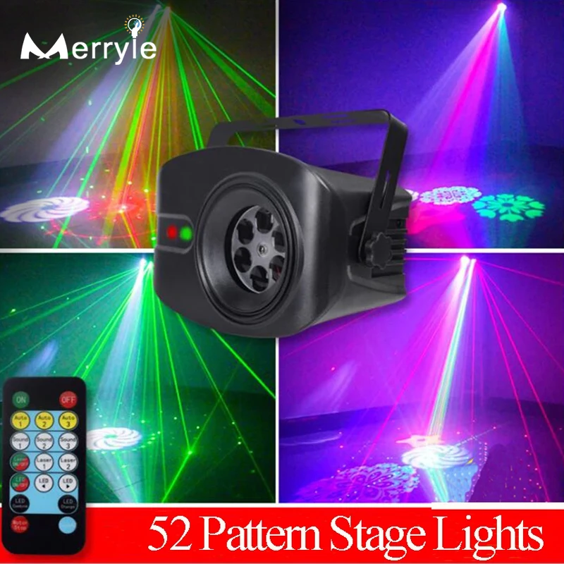 52 Pattern Party Disco Stage Light RGB Wireless Control DJ Effect Light Laser Projector Lights Dmx for Holiday Bar KTV Christmas
52 Pattern Party Disco Stage Light RGB Wireless Control DJ Effect Light Laser Projector Lights Dmx for Holiday Bar KTV Christmas