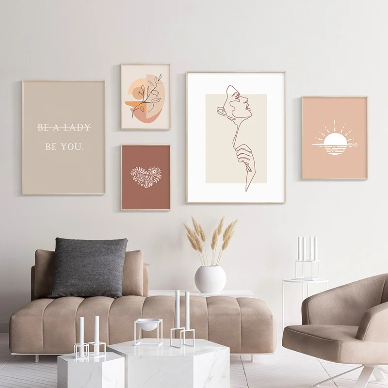 Simple Nordic Morandi color abstract lines beauty flowers quintuplet decorative picture printing living room porch
Simple Nordic Morandi color abstract lines beauty flowers quintuplet decorative picture printing living room porch