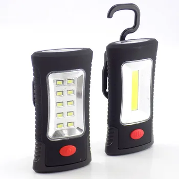 2 LEDs COB work flashlight Protable hand Magnetic camping with Hook stand flash light torch lamp AAA battery working lighting
2 LEDs COB work flashlight Protable hand Magnetic camping with Hook stand flash light torch lamp AAA battery working lighting