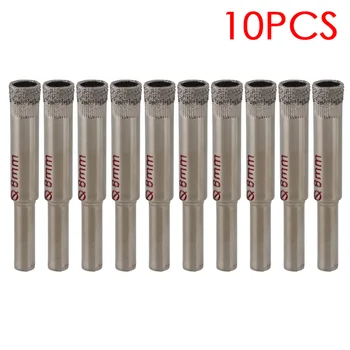 10 PCS/Set 8MM Diamond Coated Drill Accessories Bits Hole Saw Glass Granite Cutter Opener Bits HG99
10 PCS/Set 8MM Diamond Coated Drill Accessories Bits Hole Saw Glass Granite Cutter Opener Bits HG99