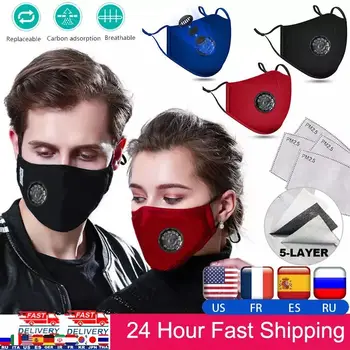 PM2.5 Breathing Mask Cotton Haze Valve Anti-Dust Mouth Healthy Mask Activated Carbon Filter Respirator Mouth-Muffle Mask Safety
PM2.5 Breathing Mask Cotton Haze Valve Anti-Dust Mouth Healthy Mask Activated Carbon Filter Respirator Mouth-Muffle Mask Safety