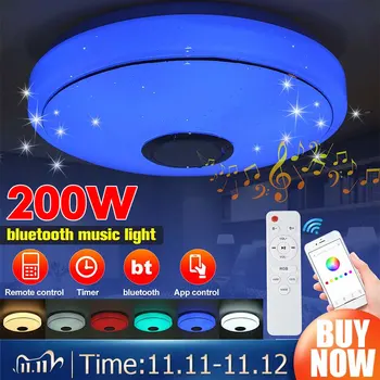 Modern RGB LED Ceiling Light Home lighting 85-265V 200W APP bluetooth Music Light Bedroom Lamp Smart Ceiling Lamp Remote Control
Modern RGB LED Ceiling Light Home lighting 85-265V 200W APP bluetooth Music Light Bedroom Lamp Smart Ceiling Lamp Remote Control