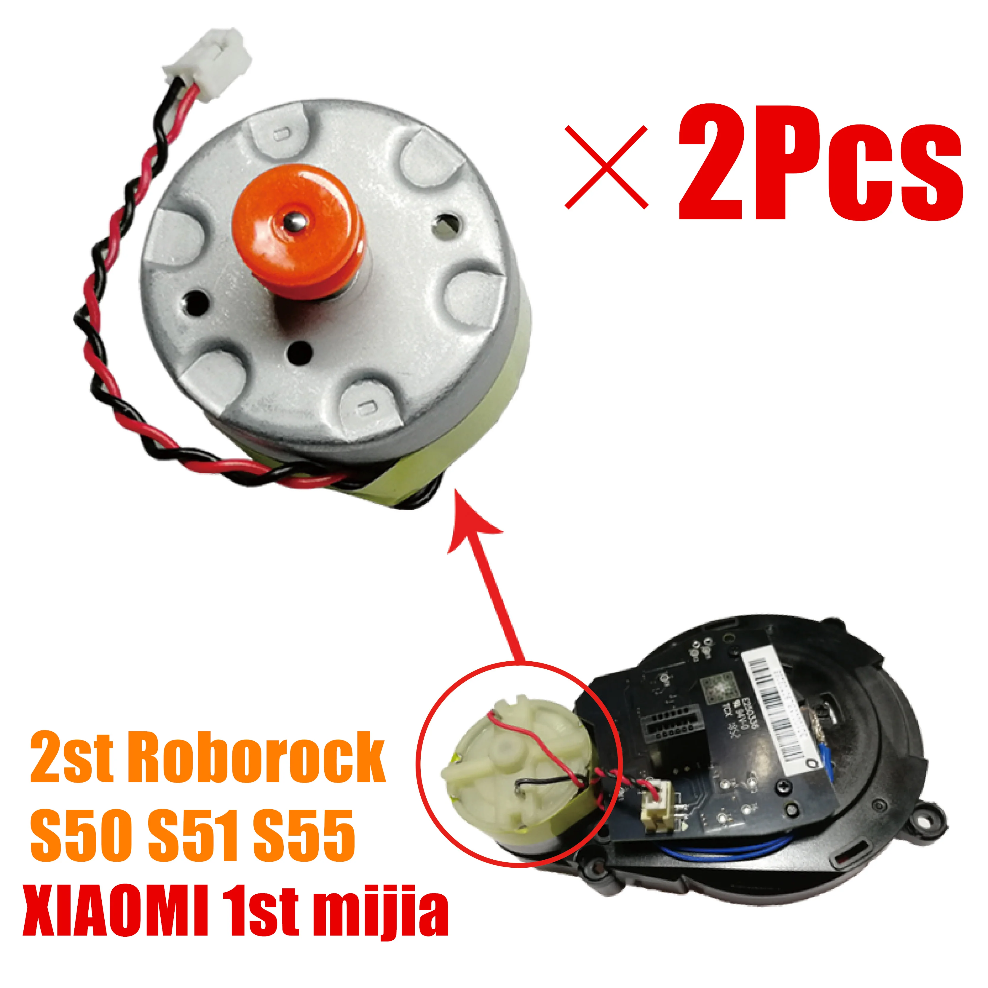 Gear Transmission Motor 2PCS for xiaomi Mijia 1st 2nd & Roborock S50 S51 S55 Robot Vacuum Cleaner Laser Sensor LDS Cleaner Motor
Gear Transmission Motor 2PCS for xiaomi Mijia 1st 2nd & Roborock S50 S51 S55 Robot Vacuum Cleaner Laser Sensor LDS Cleaner Motor