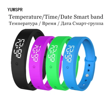 Smart Bracelet Automatic Body Temperature Measurement Waterproof Alarm Stop Watch LED Smart Band V9
Smart Bracelet Automatic Body Temperature Measurement Waterproof Alarm Stop Watch LED Smart Band V9