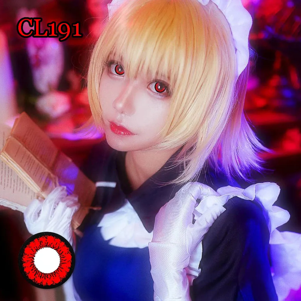 Fancy Cosplay Colored Contact Lenses Cosmetic Contacts Crazy Color Lens lentes de contacto cosplay CL191 red flower
Fancy Cosplay Colored Contact Lenses Cosmetic Contacts Crazy Color Lens lentes de contacto cosplay CL191 red flower