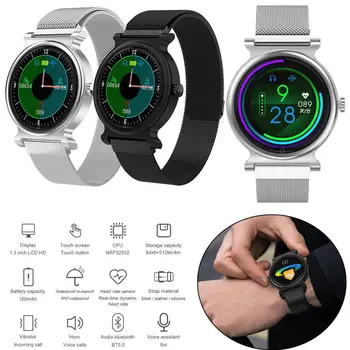 Stainless Steel Smart Watch Activity Fitness Tracker Wristwatch Sleep Monitor Messages Calls Notifications for Android iOS
Stainless Steel Smart Watch Activity Fitness Tracker Wristwatch Sleep Monitor Messages Calls Notifications for Android iOS