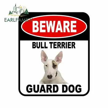 EARLFAMILY 13cm x 11cm BEWARE BULL TERRIER GUARD DOG Car Sticker Cover Scratches Composite Sign Pet Dog Decal
EARLFAMILY 13cm x 11cm BEWARE BULL TERRIER GUARD DOG Car Sticker Cover Scratches Composite Sign Pet Dog Decal