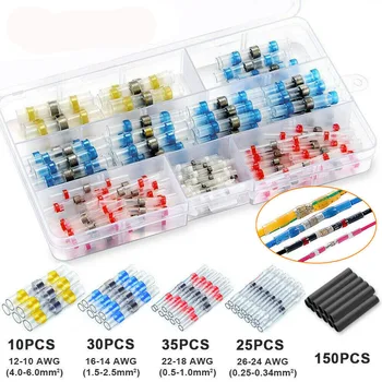 Heat-Shrinkable Sleeve Wire Connector Waterproof IP67 Copper seal terminals Solders Sleeve Tube Electrical Insulated Kit Set
Heat-Shrinkable Sleeve Wire Connector Waterproof IP67 Copper seal terminals Solders Sleeve Tube Electrical Insulated Kit Set