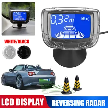 Portable Auto Reverse Radar Weatherproof Parking Sensor Alarm System 6 Sensors LCD Display Car Accessories Detector Monitor
Portable Auto Reverse Radar Weatherproof Parking Sensor Alarm System 6 Sensors LCD Display Car Accessories Detector Monitor