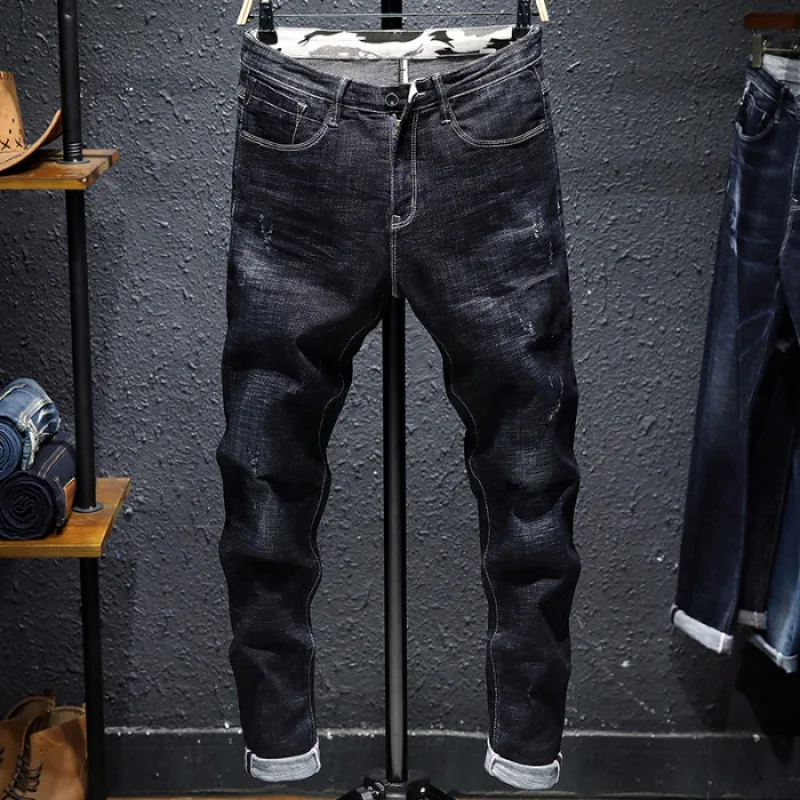 Jeans Men's Slim Fit Spring New Style Men Casual Elasticity Slimming Skinny Pants Korean-style Trend Trousers
Jeans Men's Slim Fit Spring New Style Men Casual Elasticity Slimming Skinny Pants Korean-style Trend Trousers
