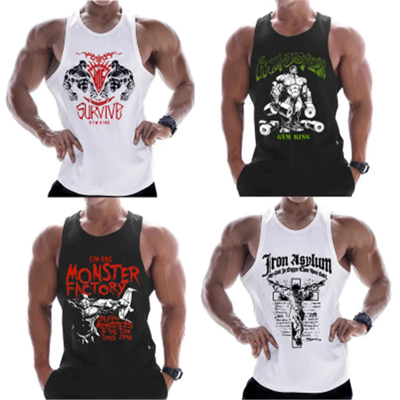 Mens Bodybuilding Tank Tops Workout Fitness Sleeveless shirt Crossfit clothing Stringer Singlet Male Vest Undershirt
Mens Bodybuilding Tank Tops Workout Fitness Sleeveless shirt Crossfit clothing Stringer Singlet Male Vest Undershirt
