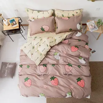 Polyester 3/4 Pcs Bedding Set King Full Twin Sheet Pillowcase Bed Linens Duvet Cover Pastoral Bed Sheet AB Side Comforter Cover
Polyester 3/4 Pcs Bedding Set King Full Twin Sheet Pillowcase Bed Linens Duvet Cover Pastoral Bed Sheet AB Side Comforter Cover