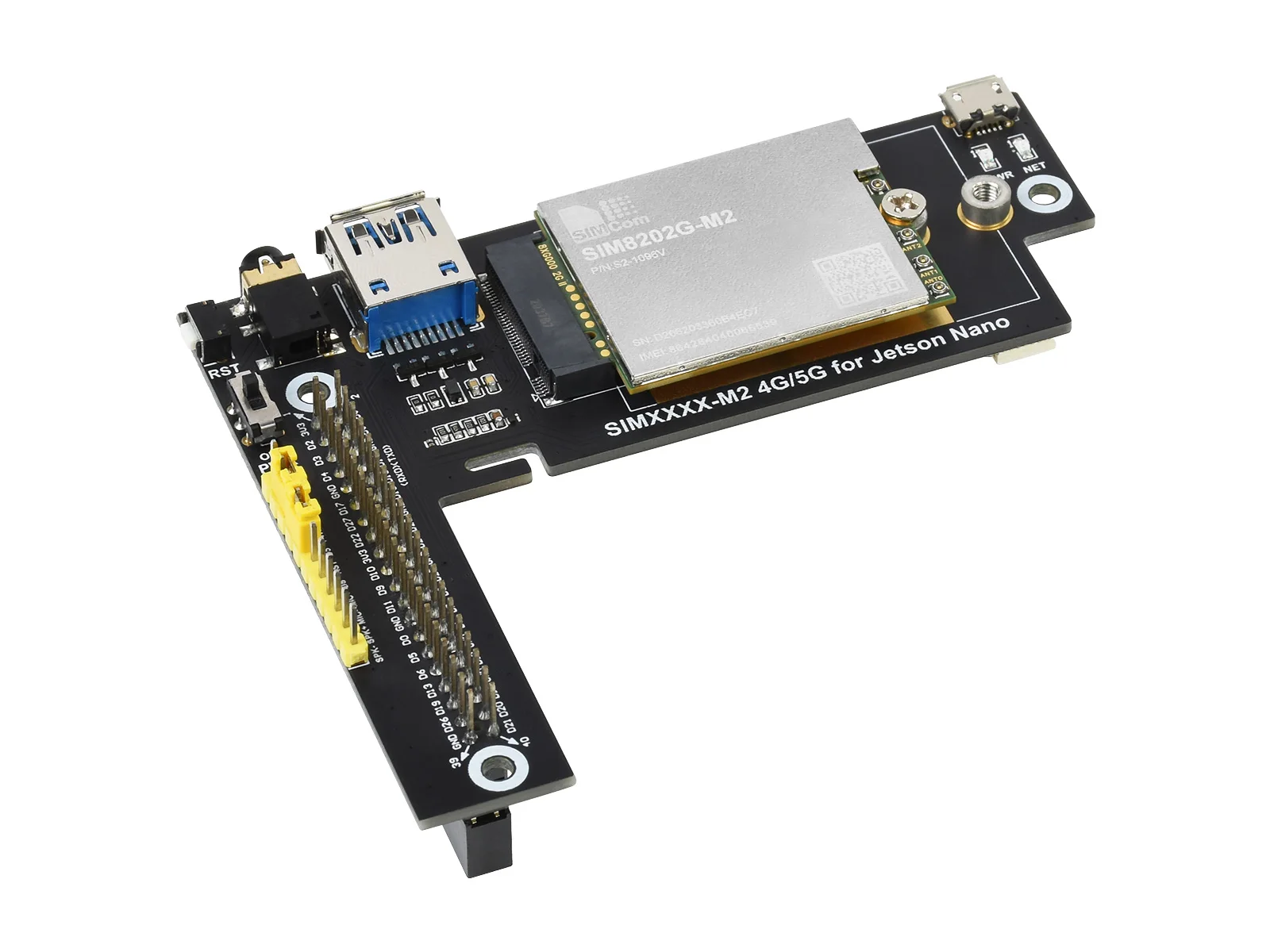 SIM8202G-M2 5G модуль разработан для Jetson Nano, 5G/4G/3G, Snapdragon X55, Multi Mode Band
SIM8202G-M2 5G модуль разработан для Jetson Nano, 5G/4G/3G, Snapdragon X55, Multi Mode Band