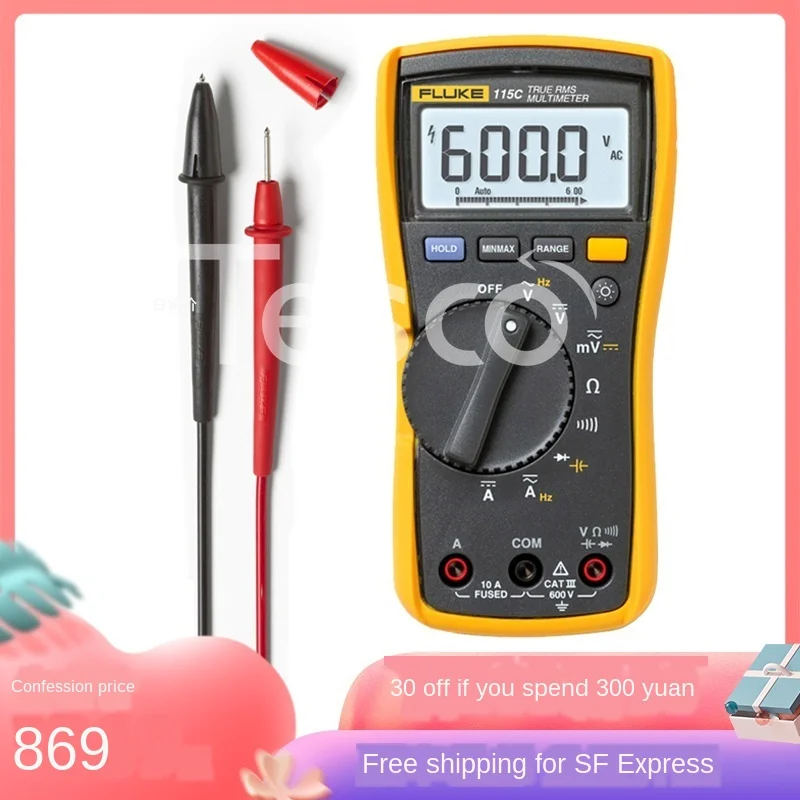 Multimeter F115C/116C/F117C/F179C digital high precision true effective value
Multimeter F115C/116C/F117C/F179C digital high precision true effective value