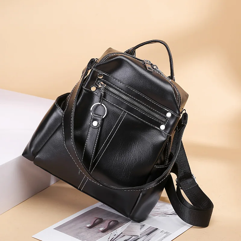 new hot Trend Retro Simple Soft Leather Street Trend Large-capacity Multi-use Backpack
new hot Trend Retro Simple Soft Leather Street Trend Large-capacity Multi-use Backpack