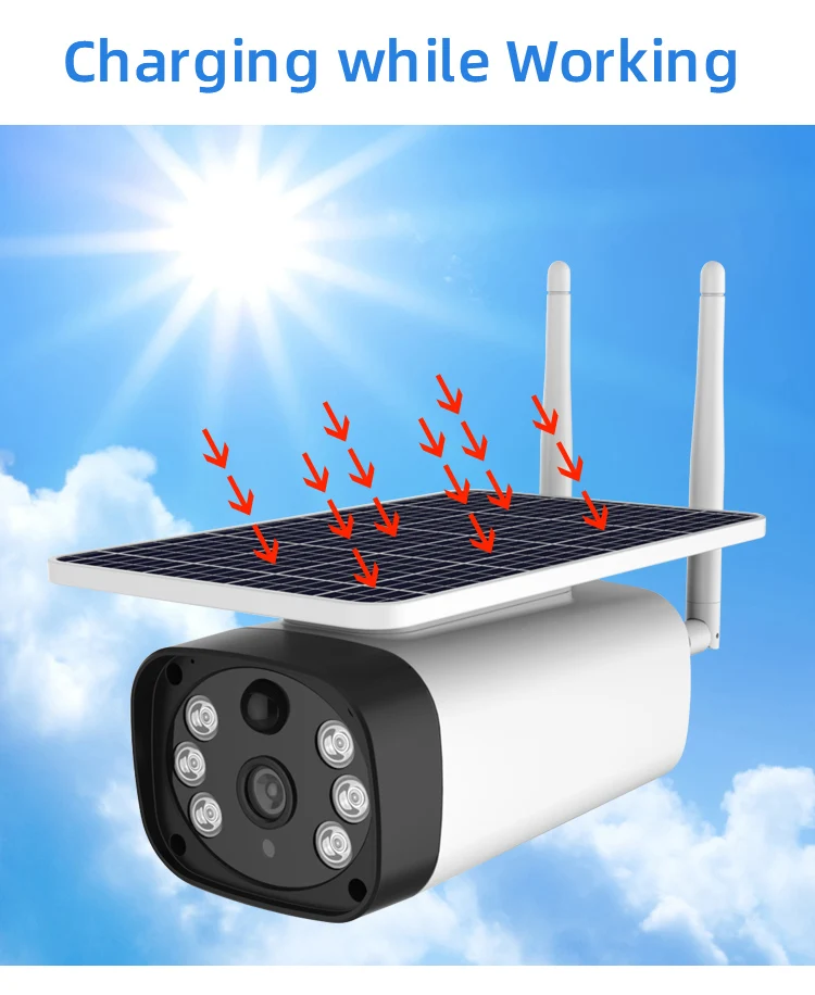 Камера видеонаблюдения Starlight с функцией ночного видения 4g IP радар детектор PIR 2 Мп
