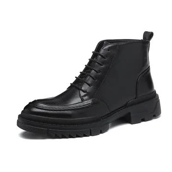 Mens Leather Shoes Black Lace Up Chelsea Boots Pointed Toe Ankle Botines Male Formal Dress Shoes Waterproof Outdoor Hiking Botas 
Mens Leather Shoes Black Lace Up Chelsea Boots Pointed Toe Ankle Botines Male Formal Dress Shoes Waterproof Outdoor Hiking Botas