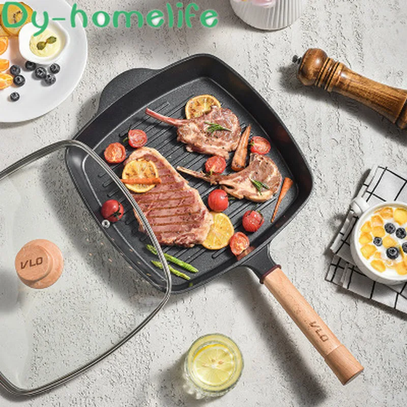 European Style Removable Handle Non-stick Frying Pan Kitchen Home Breakfast Frying Pan Gridded Steak Egg Frying Pan Pan
European Style Removable Handle Non-stick Frying Pan Kitchen Home Breakfast Frying Pan Gridded Steak Egg Frying Pan Pan
