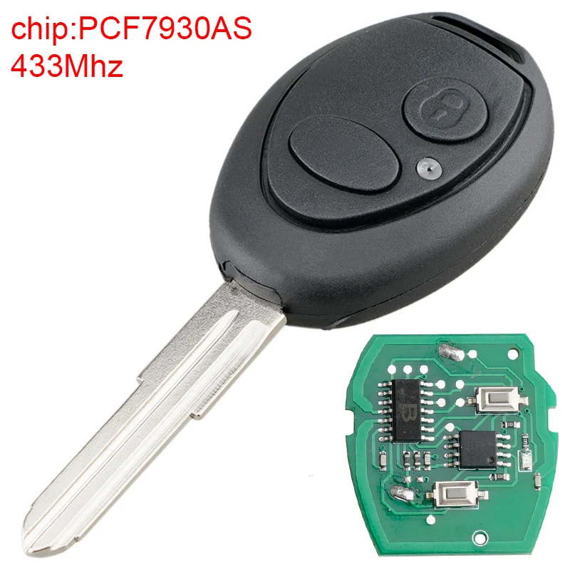 433Mhz 2 Buttons Car Remote Key Fob with PCF7930AS Chip Fit for Land Rover Discovery 2 TD4 / TD5
433Mhz 2 Buttons Car Remote Key Fob with PCF7930AS Chip Fit for Land Rover Discovery 2 TD4 / TD5