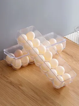 Egg Carton Refrigerator Fresh-Keeping Storage Box Kitchen Egg Rack Egg Tray Can Be Superimposed Transparent Plastic Box With Lid
Egg Carton Refrigerator Fresh-Keeping Storage Box Kitchen Egg Rack Egg Tray Can Be Superimposed Transparent Plastic Box With Lid