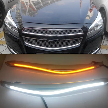 1 Set Car Headlight LED Eyebrow Daytime Running Light DRL With Yellow Turn Signal Light For Chevrolet Malibu 2012 2013 2014 2015
1 Set Car Headlight LED Eyebrow Daytime Running Light DRL With Yellow Turn Signal Light For Chevrolet Malibu 2012 2013 2014 2015