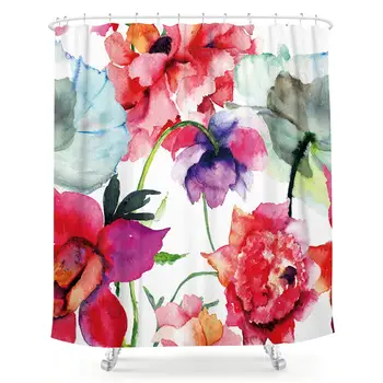 Watercolor Floral Shower Curtain Colorful Flower Peony Red White Fabric Waterproof Bathroom Home Decor Set 72x72 Inch 12 Plastic
Watercolor Floral Shower Curtain Colorful Flower Peony Red White Fabric Waterproof Bathroom Home Decor Set 72x72 Inch 12 Plastic
