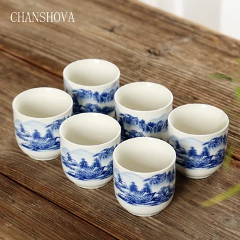 CHANSHOVA Traditional Chinese Style Color Glaze Porcelain Teacup 30 40 50 90ml 6 Pieces China Ceramic Tea Cups
CHANSHOVA Traditional Chinese Style Color Glaze Porcelain Teacup 30 40 50 90ml 6 Pieces China Ceramic Tea Cups