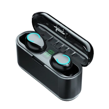 

F9-10 Wireless Bluetooth5.0 Earphone 2000mAh Powerful 9D Stereo HiFi HD call Fingerprint touch Waterproof Earbud Sports Earphone