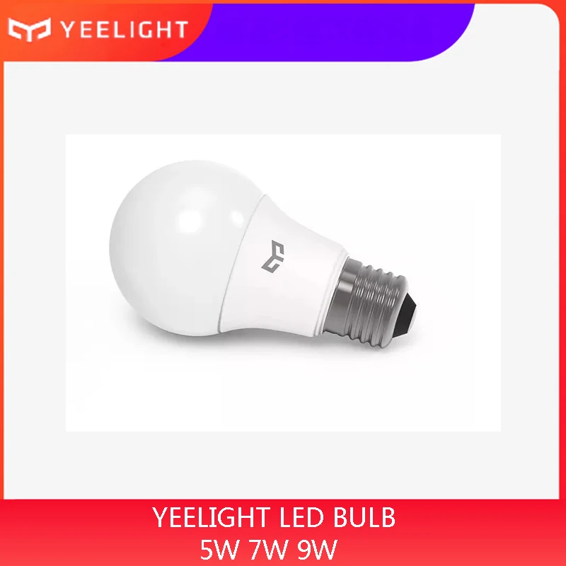 Xiaomi Yeelight LED Bulb Cold White 25000 Hours Life 5W 7W 9W 6500K E27 Bulb Light Lamp 220V for Ceiling Lamp/ Table Lamp
Xiaomi Yeelight LED Bulb Cold White 25000 Hours Life 5W 7W 9W 6500K E27 Bulb Light Lamp 220V for Ceiling Lamp/ Table Lamp