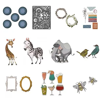 New 2020 Metal Cutting Dies and Scrapbooking For Paper Making Elephant Zebra Giraffe Embossing Frame Card Craft Without Stamps
New 2020 Metal Cutting Dies and Scrapbooking For Paper Making Elephant Zebra Giraffe Embossing Frame Card Craft Without Stamps