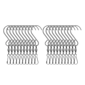 20Pcs Swivel Clip Hanging Hooks Stainless Steel for Hanging Wind Spinners Wind Chimes Crystal Twisters Party Supply
20Pcs Swivel Clip Hanging Hooks Stainless Steel for Hanging Wind Spinners Wind Chimes Crystal Twisters Party Supply