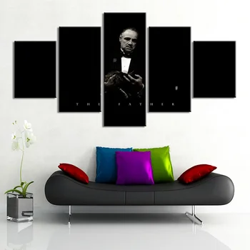 5 Piece Godfather Paintings Home Decor Canvas Pictures Framework HD Prints Poster Modular Home Decoration Wall Art 
5 Piece Godfather Paintings Home Decor Canvas Pictures Framework HD Prints Poster Modular Home Decoration Wall Art