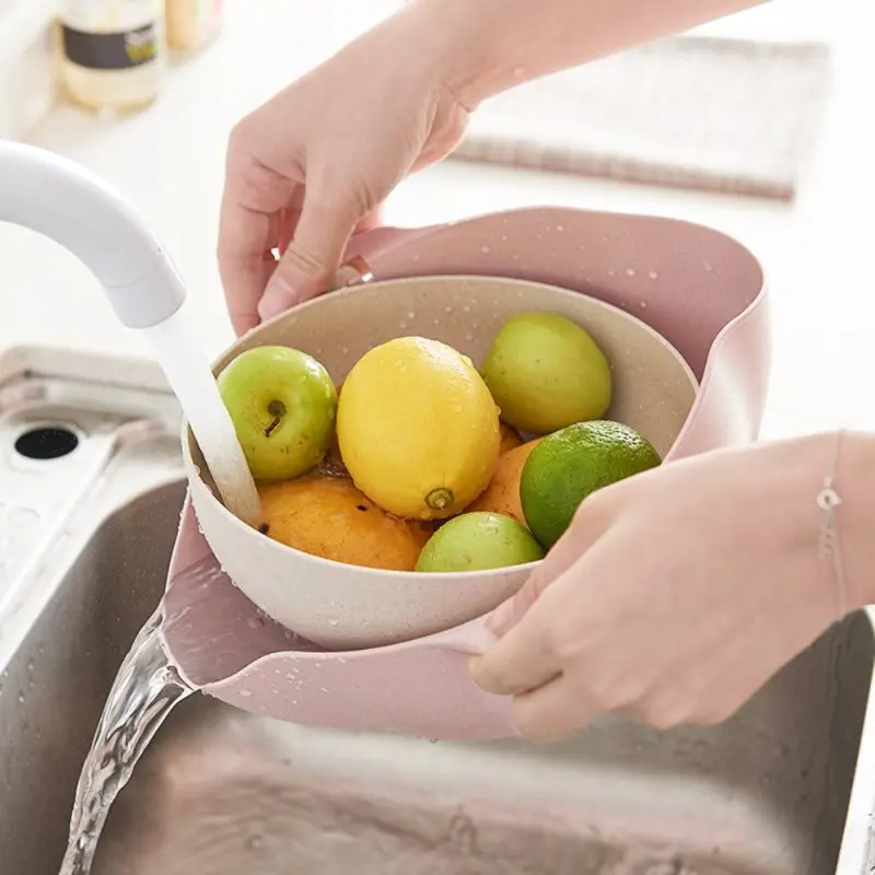 2019 Kitchen Strainer Double Drain Basket Multifunction Vegetables Fruit Washing Strainer Bowls
2019 Kitchen Strainer Double Drain Basket Multifunction Vegetables Fruit Washing Strainer Bowls