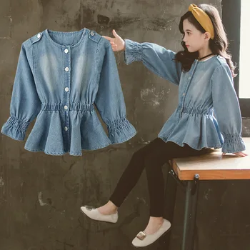 Teenage Baby Girls Denim Jackets Girls Jeans Jacket O-neck Denim Outerwear Children's Clothing Spring Autumn Kids Coat
Teenage Baby Girls Denim Jackets Girls Jeans Jacket O-neck Denim Outerwear Children's Clothing Spring Autumn Kids Coat