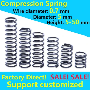 Spring Coil Spring Compressed Spring Customized Pressure spring Rotor Return Spring Wire Diameter 0.7mm Diameter 5mm Spot Good
Spring Coil Spring Compressed Spring Customized Pressure spring Rotor Return Spring Wire Diameter 0.7mm Diameter 5mm Spot Good