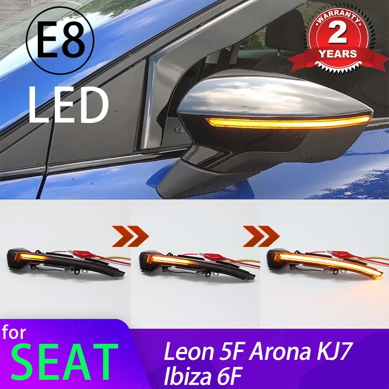 Фото Светодиодный динамический поворотник для SEAT Leon III Mk3 5F 13-18 Ibiza KJ Mk5 V Arona 17-18