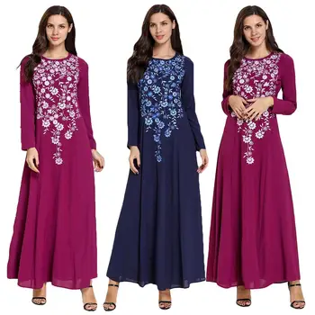 Embroidery Abaya Muslim Women Maxi Dress Robes Long Sleeve Dubai Islamic Loose Casual Ethnic Vintage Clothing Arab Plus Size New
Embroidery Abaya Muslim Women Maxi Dress Robes Long Sleeve Dubai Islamic Loose Casual Ethnic Vintage Clothing Arab Plus Size New