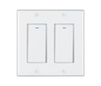 US 2Gang Wifi Smart Switch Push Button Smart Light Switch Work with Alexa and Google Assistant ,Needs Neutral Wire
US 2Gang Wifi Smart Switch Push Button Smart Light Switch Work with Alexa and Google Assistant ,Needs Neutral Wire