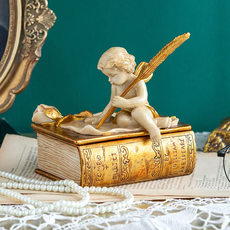 Полимерные шкатулки для салфеток Angel Elves, европейские Винтажные шкатулки для украшений, банки для хранения ожерелий с крышкой, держатель для салфеток, украшения, домашний декор
Полимерные шкатулки для салфеток Angel Elves, европейские Винтажные шкатулки для украшений, банки для хранения ожерелий с крышкой, держатель для салфеток, украшения, домашний декор