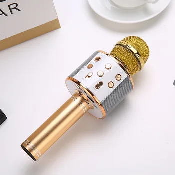 Bluetooth Wireless Microphone Speaker Roreta WS858 Professional Handheld Karaoke Mic Music Player Singing Recorder KTV Mic
Bluetooth Wireless Microphone Speaker Roreta WS858 Professional Handheld Karaoke Mic Music Player Singing Recorder KTV Mic