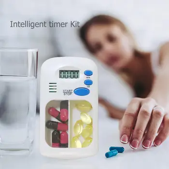 2 Grid Pill Box Alarm DIY Digital Portable Pill Box Organizer Timing Reminder Medicine Case Container Tablet Storage Pill Case
2 Grid Pill Box Alarm DIY Digital Portable Pill Box Organizer Timing Reminder Medicine Case Container Tablet Storage Pill Case