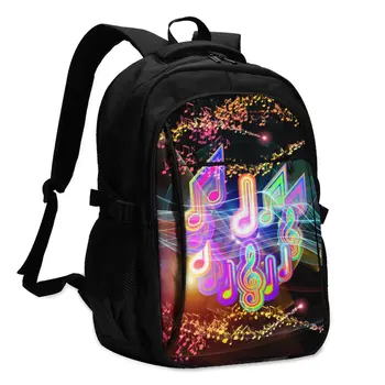 Backpack USB Charge Women Colorful F Waves And Music Notes Student Backpack Letters Print School Bag Teenager Girls Backpack
Backpack USB Charge Women Colorful F Waves And Music Notes Student Backpack Letters Print School Bag Teenager Girls Backpack
