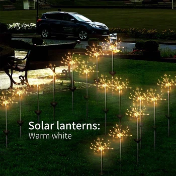 Solar 90 LED Outdoor Light Waterproof Eight-Function Flashing Light Garden Firework Light Christmas Holiday Decoration
Solar 90 LED Outdoor Light Waterproof Eight-Function Flashing Light Garden Firework Light Christmas Holiday Decoration