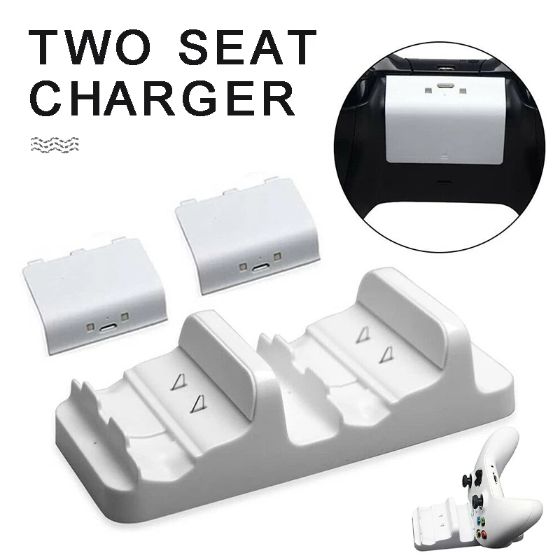 Dual Charging Dock Station Controller Charger with 2 Battery Packs for XBOX ONE Dual Charging Dock Charger + 2pcs Rechargeable
Dual Charging Dock Station Controller Charger with 2 Battery Packs for XBOX ONE Dual Charging Dock Charger + 2pcs Rechargeable